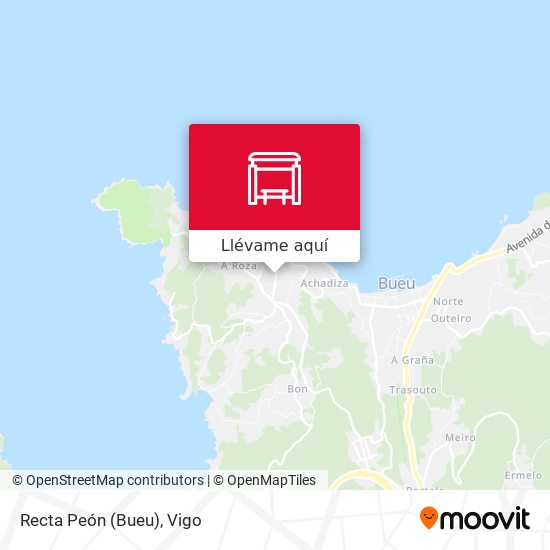 Mapa Recta Peón (Bueu)