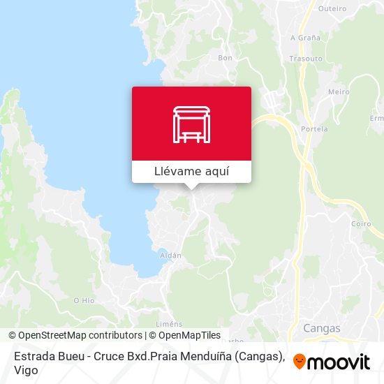 Mapa Estrada Bueu - Cruce Bxd.Praia Menduíña (Cangas)
