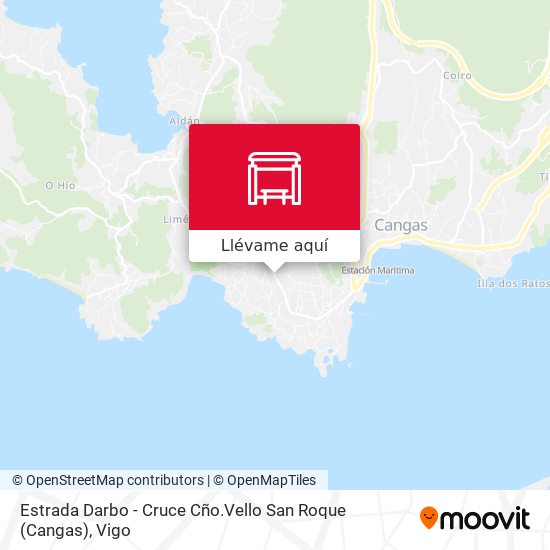 Mapa Estrada Darbo - Cruce Cño.Vello San Roque (Cangas)