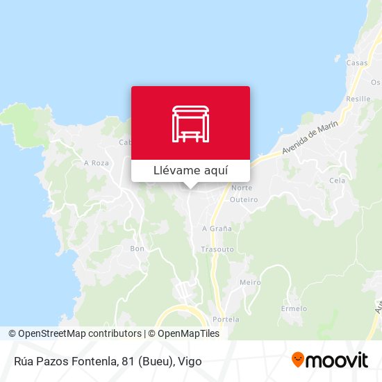 Mapa Rúa Pazos Fontenla, 81 (Bueu)