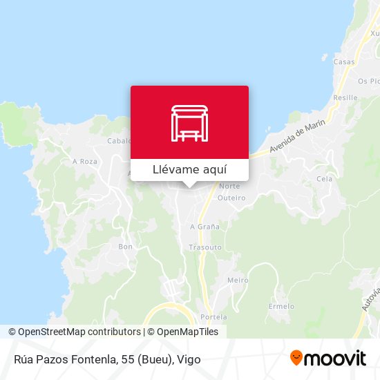 Mapa Rúa Pazos Fontenla, 55 (Bueu)