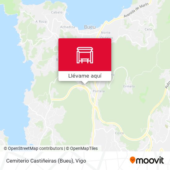 Mapa Cemiterio Castiñeiras (Bueu)