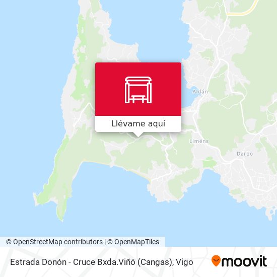 Mapa Estrada Donón - Cruce Bxda.Viñó (Cangas)