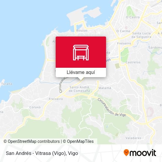 Mapa San Andrés - Vitrasa (Vigo)