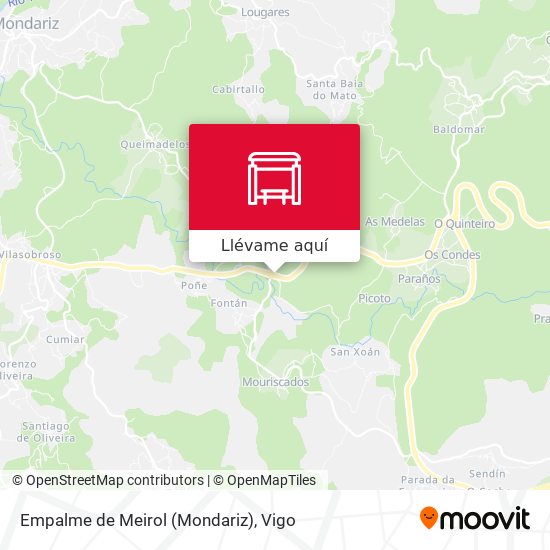 Mapa Empalme de Meirol (Mondariz)