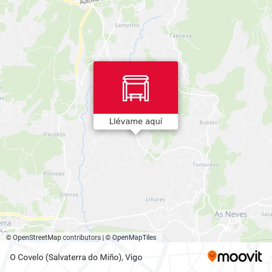 Mapa O Covelo (Salvaterra do Miño)