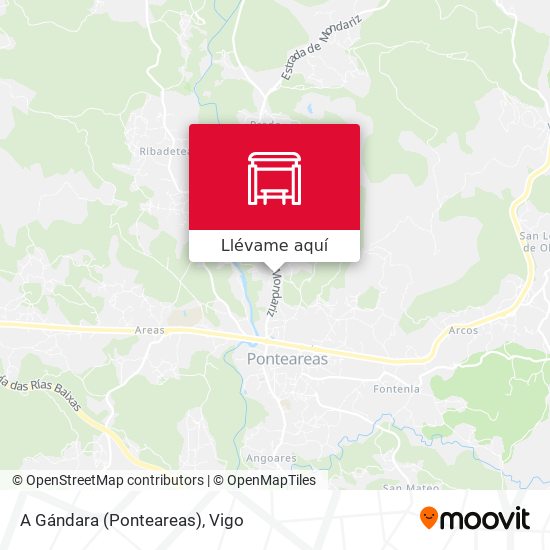 Mapa A Gándara (Ponteareas)