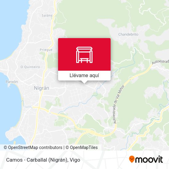 Mapa Camos - Carballal (Nigrán)