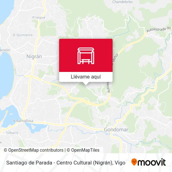 Mapa Santiago de Parada - Centro Cultural (Nigrán)