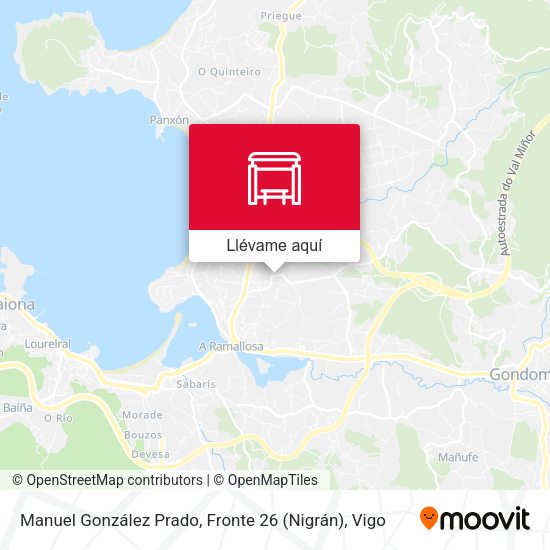 Mapa Manuel González Prado, Fronte 26 (Nigrán)