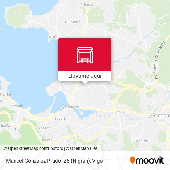 Mapa Manuel González Prado, 26 (Nigrán)