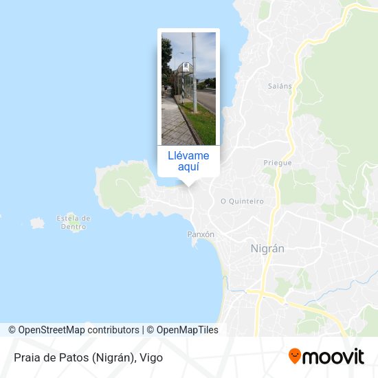 Mapa Praia de Patos (Nigrán)