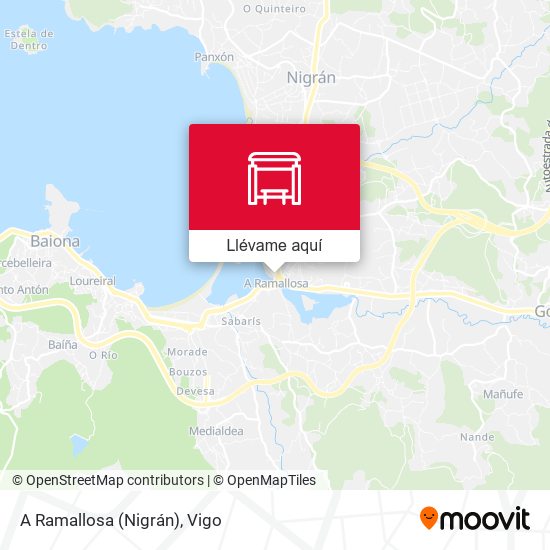 Mapa A Ramallosa (Nigrán)