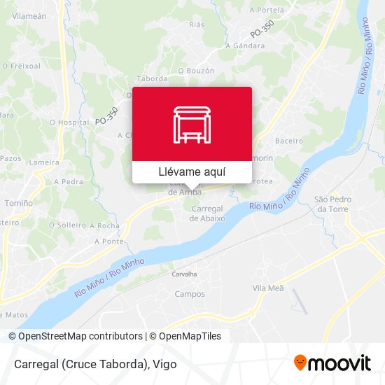 Mapa Carregal (Cruce Taborda)