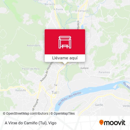 Mapa A Virxe do Camiño (Tui)