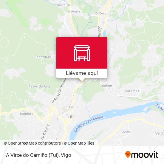 Mapa A Virxe do Camiño (Tui)