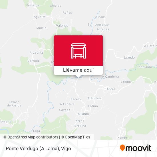 Mapa Ponte Verdugo (A Lama)
