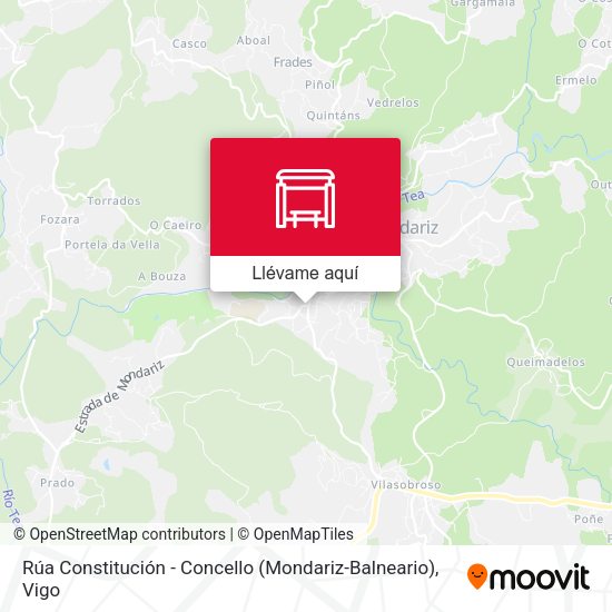 Mapa Rúa Constitución - Concello (Mondariz-Balneario)