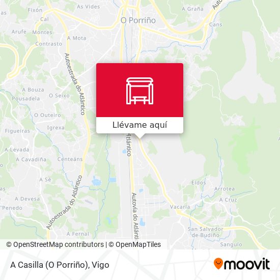 Mapa A Casilla (O Porriño)