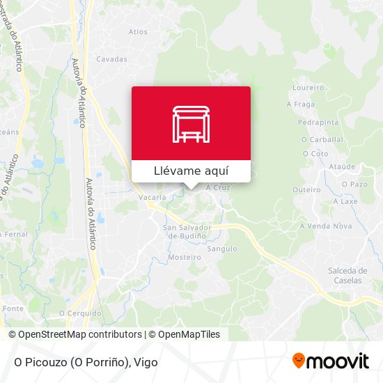 Mapa O Picouzo (O Porriño)