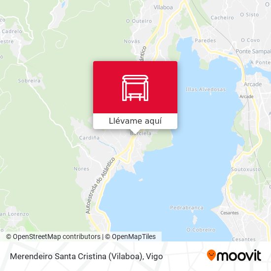 Mapa Merendeiro Santa Cristina (Vilaboa)