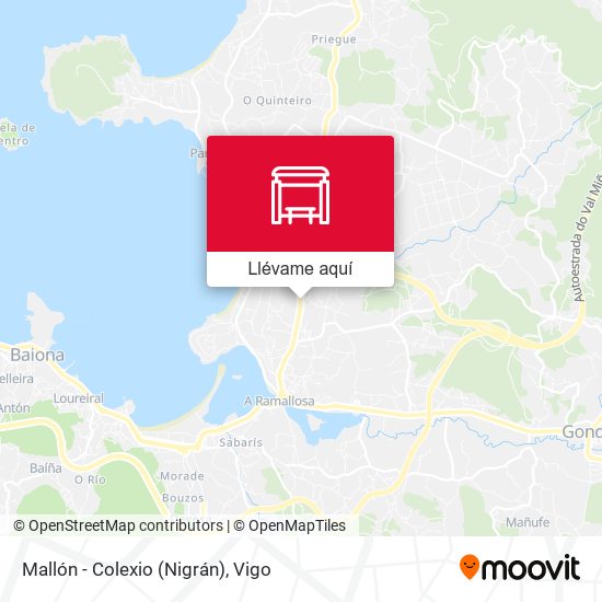 Mapa Mallón - Colexio (Nigrán)
