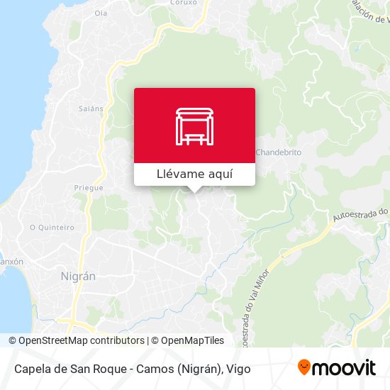 Mapa Capela de San Roque - Camos (Nigrán)