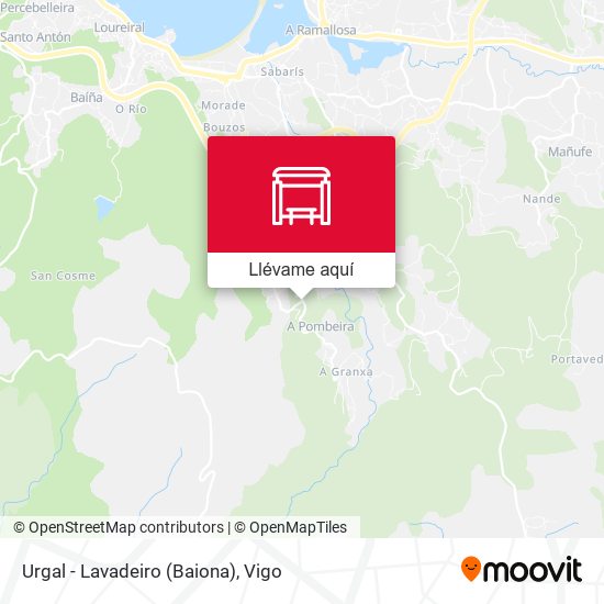 Mapa Urgal - Lavadeiro (Baiona)