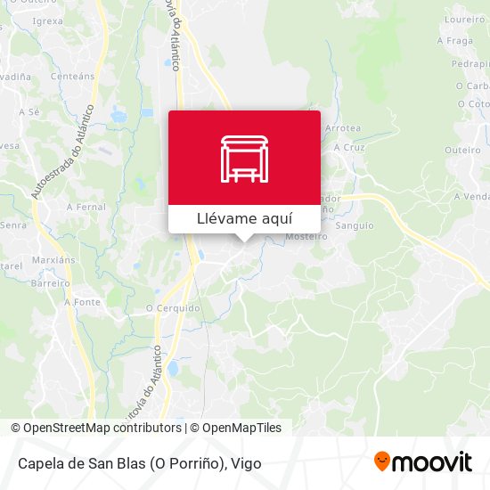 Mapa Capela de San Blas (O Porriño)