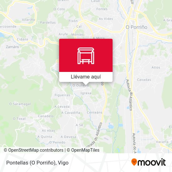 Mapa Pontellas (O Porriño)