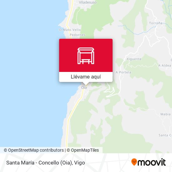 Mapa Santa María - Concello (Oia)
