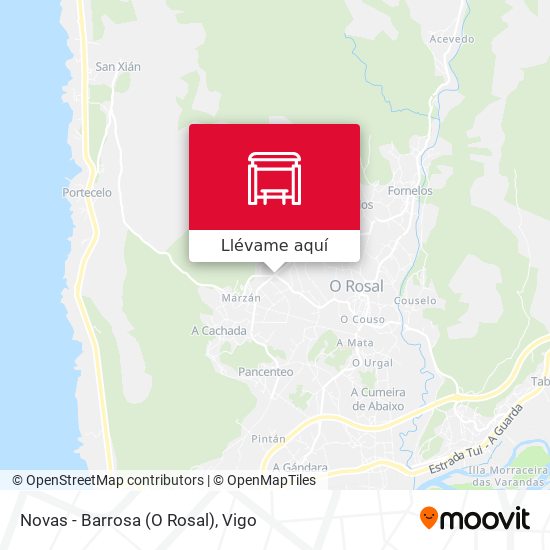 Mapa Novas - Barrosa (O Rosal)