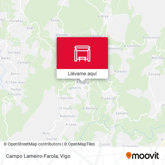 Mapa Campo Lameiro-Farola