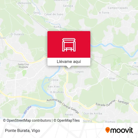 Mapa Ponte Burata