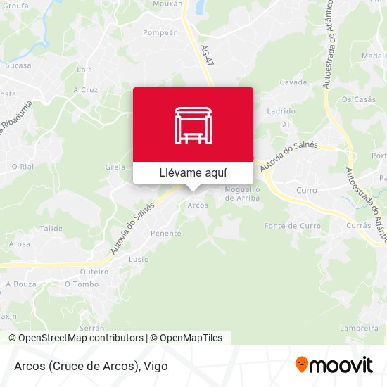 Mapa Arcos (Cruce de Arcos)