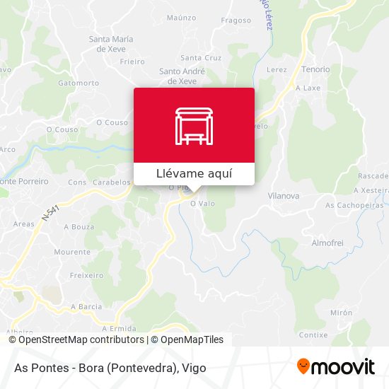 Mapa As Pontes - Bora (Pontevedra)