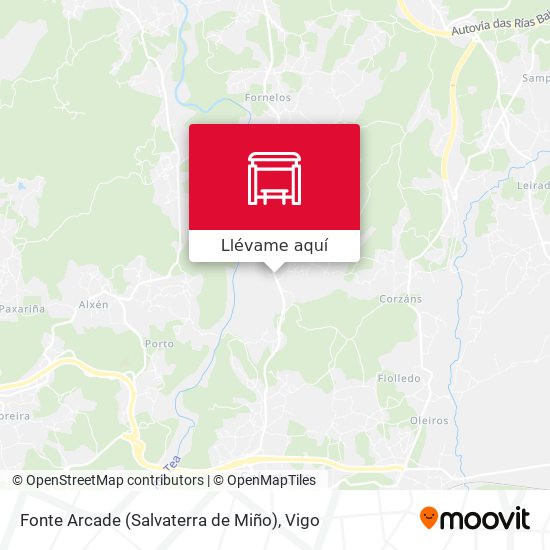 Mapa Fonte Arcade (Salvaterra de Miño)