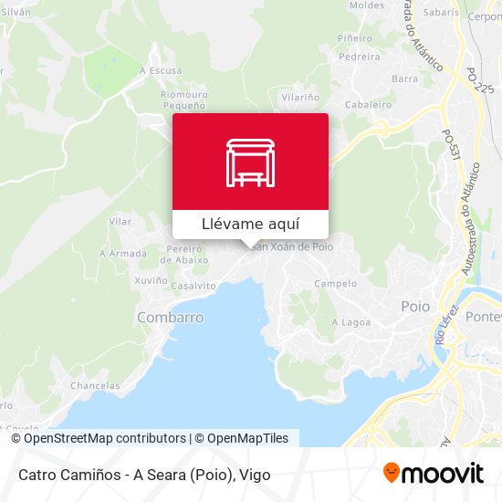 Mapa Catro Camiños - A Seara (Poio)