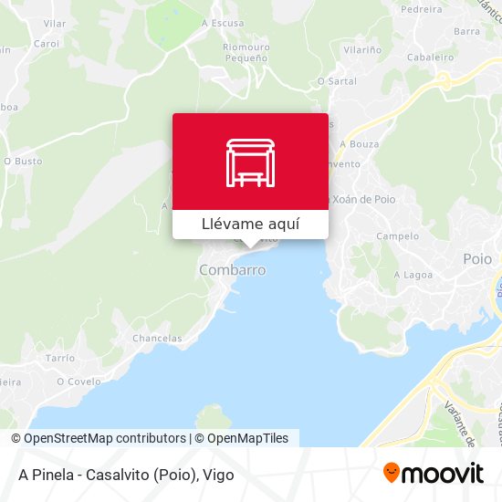 Mapa A Pinela - Casalvito (Poio)