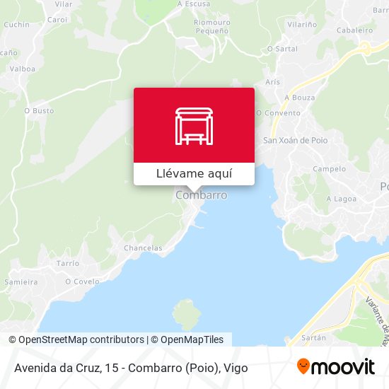 Mapa Avenida da Cruz, 15 - Combarro (Poio)