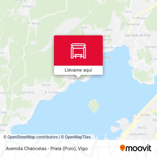 Mapa Avenida Chancelas - Praia (Poio)
