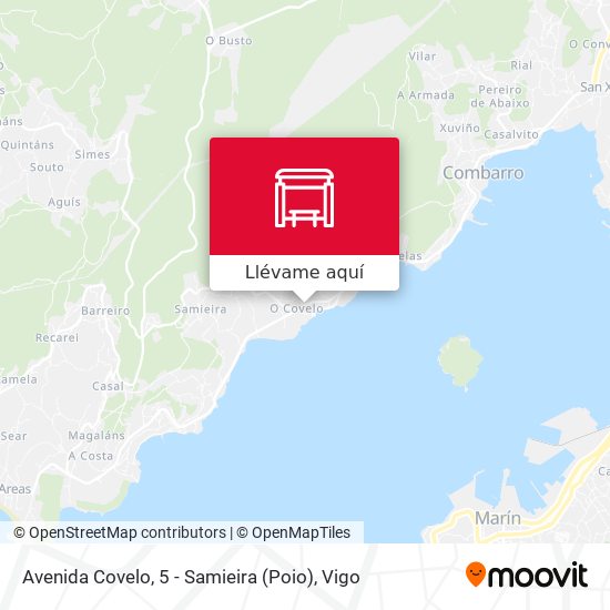 Mapa Avenida Covelo, 5 - Samieira (Poio)