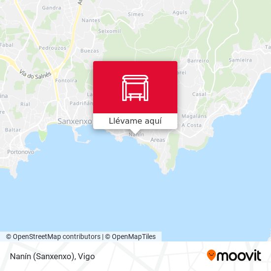 Mapa Nanín (Sanxenxo)