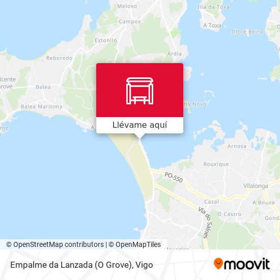 Mapa Empalme da Lanzada (O Grove)