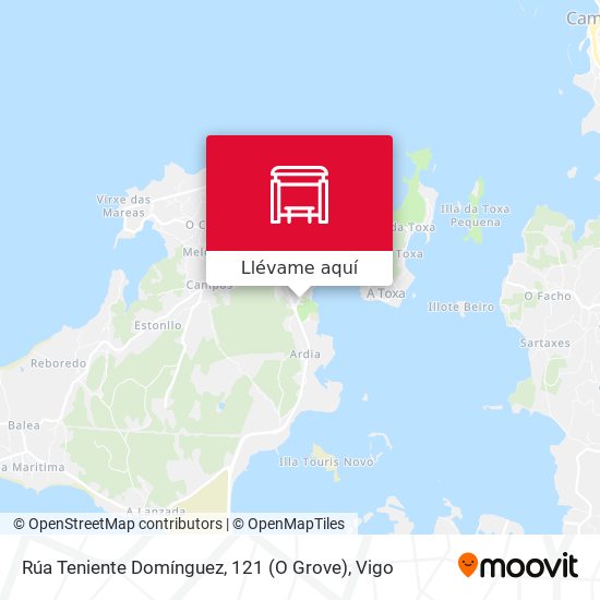 Mapa Rúa Teniente Domínguez, 121 (O Grove)