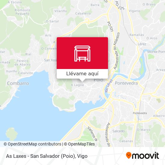 Mapa As Laxes - San Salvador (Poio)