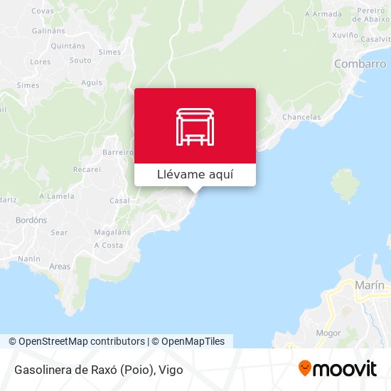 Mapa Gasolinera de Raxó (Poio)
