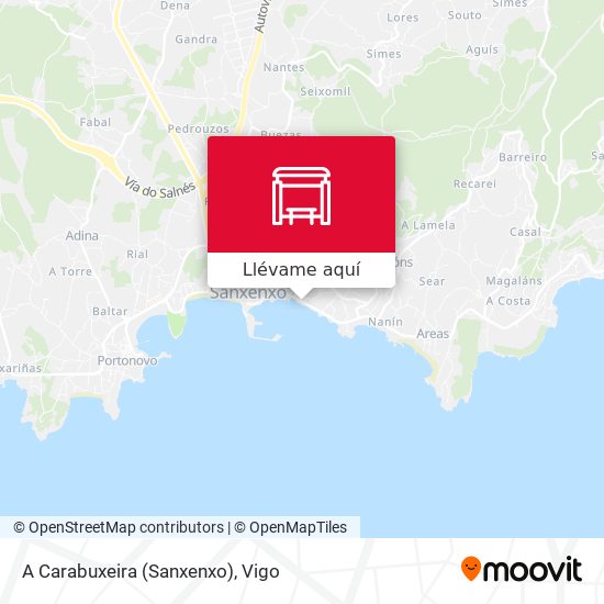 Mapa A Carabuxeira (Sanxenxo)