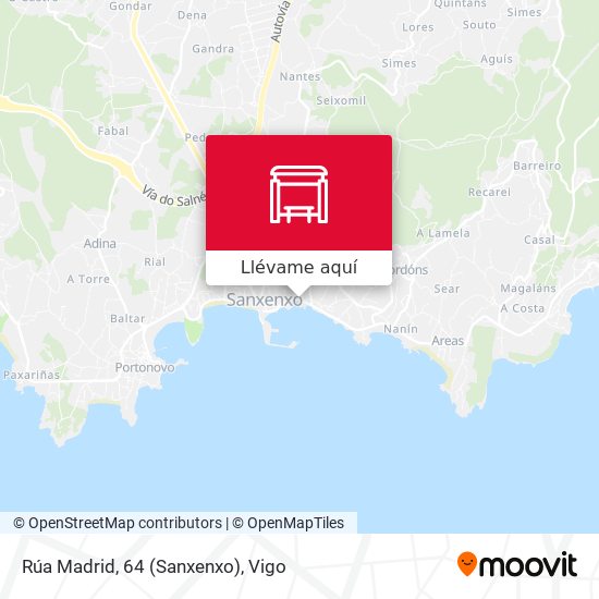 Mapa Rúa Madrid, 64 (Sanxenxo)