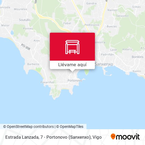 Mapa Estrada Lanzada, 7 - Portonovo (Sanxenxo)